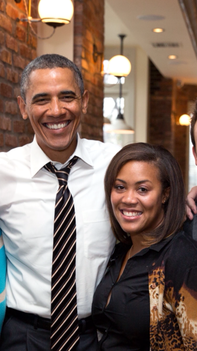 Jasmine K. Hicks with President Barack Obama